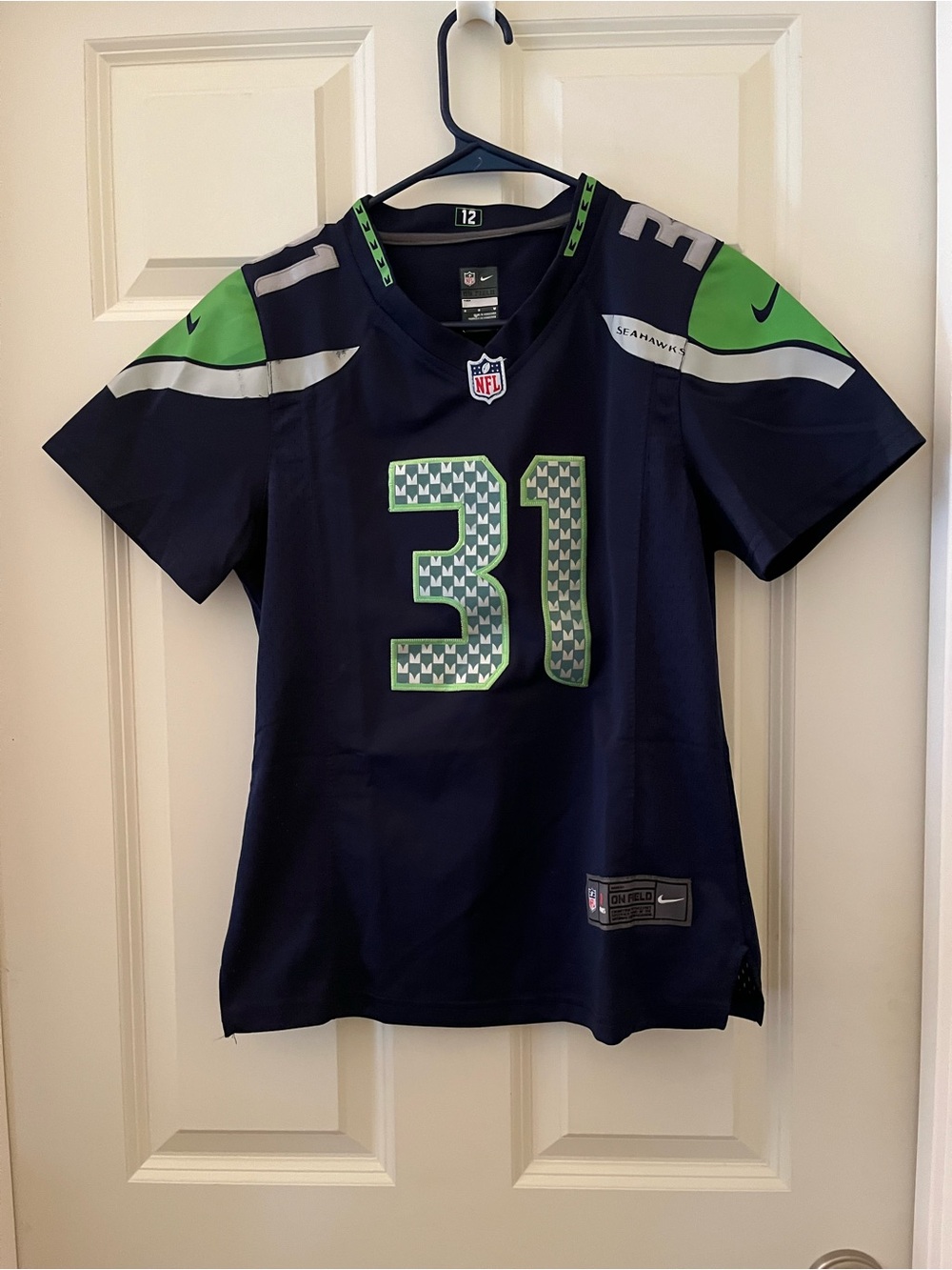 Nike On-Field Seattle Seahawks
Kam Chancellor #31 Navy Blue Football Jersey M